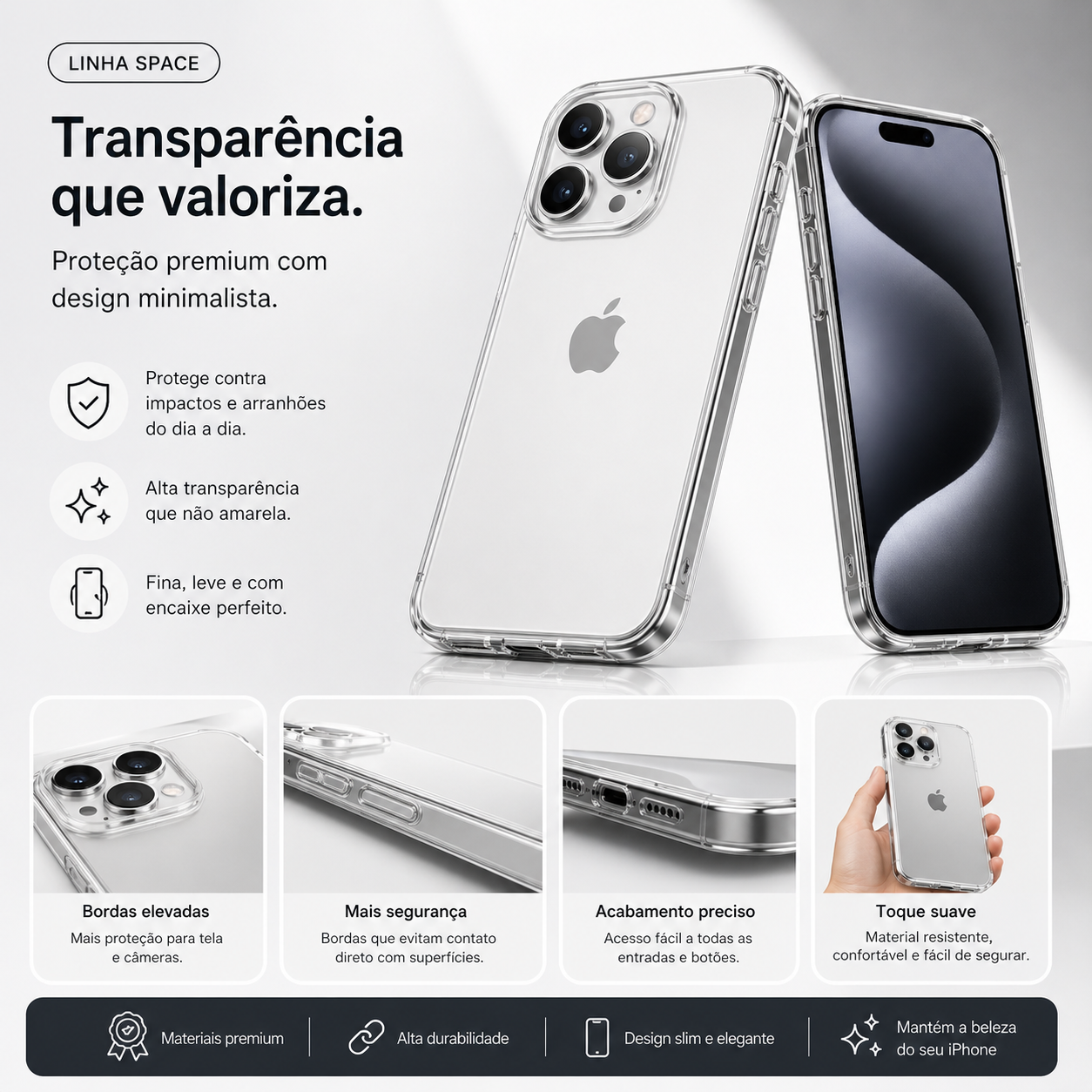 Case Space - iPhone 11 ao 17 Pro Max